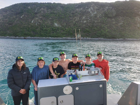 A great day out on the water with Con and his mates.