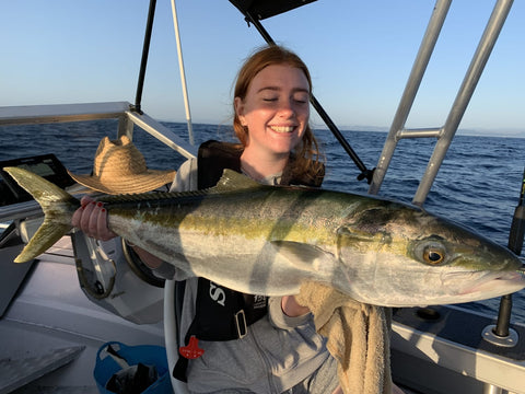 Kate with a nice Kingi - OK.fish
