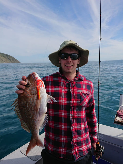 Matt's fist snapper on slow jigs - OK.fish
