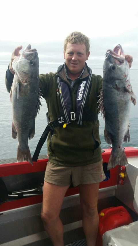 Nice couple of puka on the squidward heavy duty jig - OK.fish