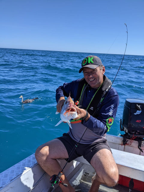 Nice snapper out deep on the sliders