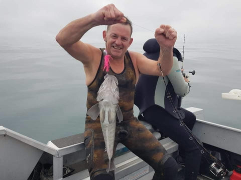 The big Canterbury cod loving the slow jigs