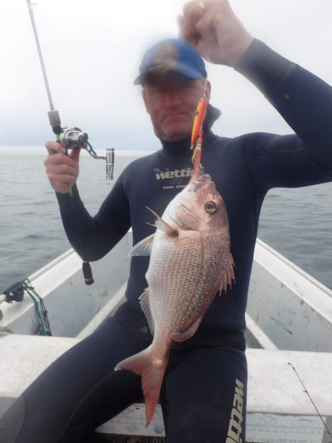 Toddy and his snapper - OK.fish