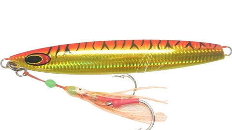 Bruiser 300G Vertical Falling Jig Fire Tiger (Orange Mackerel) Holo / Vertical Jigs