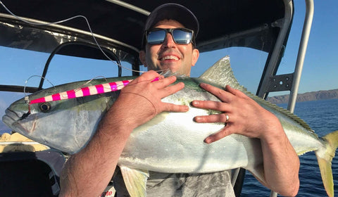 A horse of a Kingfish!! caught on the lofty, stinky lumo jig - OK.fish