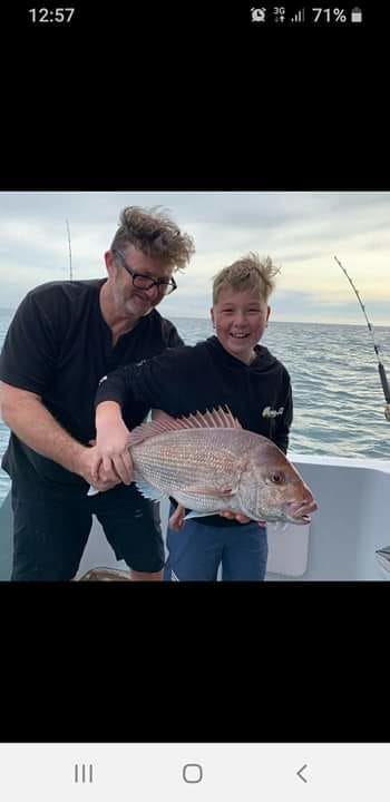 Conrad with a nice fat winter snapper - OK.fish