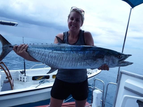 Greg and Family using OK.Fish products in Fiji