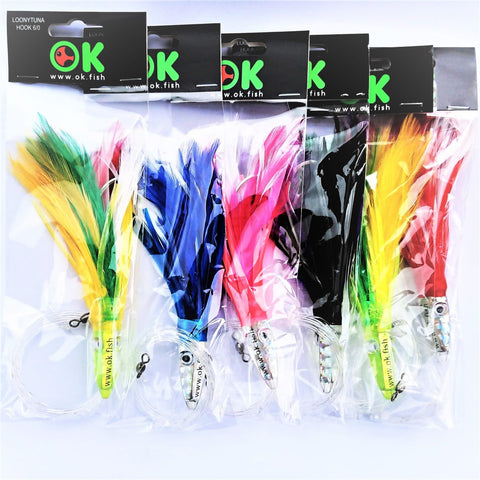 LoonyTuna tuna feather lures - OK.fish