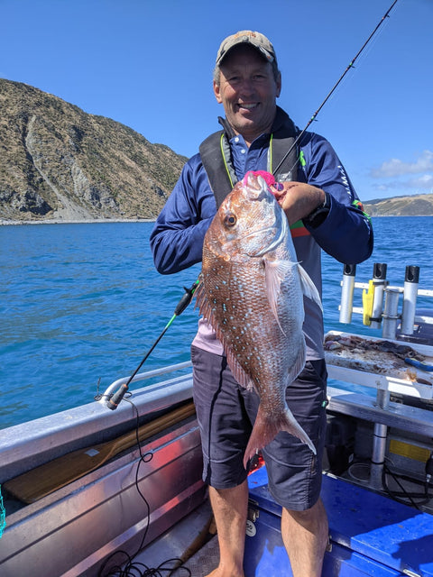 Snapper are loving the small pink coloured jigs at the moment - OK.fish