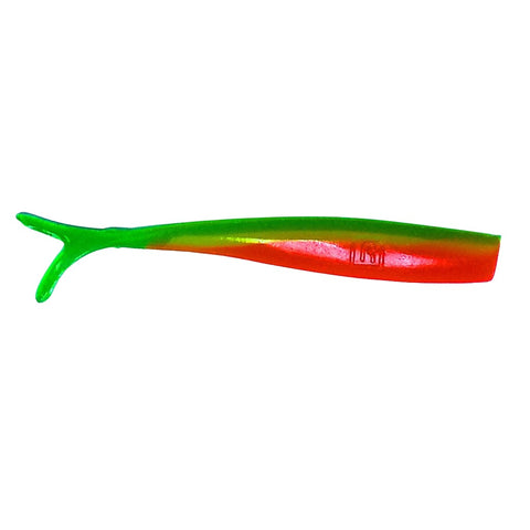 Flick - Split Tails 6 X 115Mm / Larrikin Green Yellow Red Soft Bait