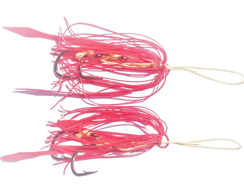 Replacement Double Tackle Assist Hooks Red Sparkle Assist